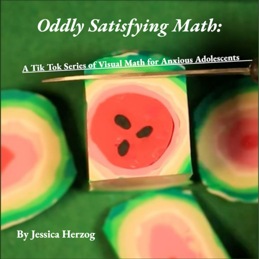 This image shows a knife cutting into a clay model of a watermelon.